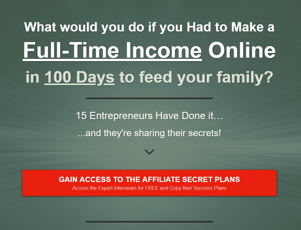 Landing Page Example [Email List for Affiliate Marketing]